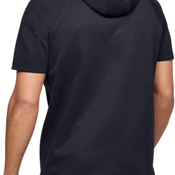 Men's UA RUSH recovery Fleece Short Sleeve Hoodie size L large - Picture 3 of 5